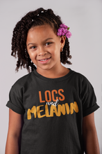 Load image into Gallery viewer, LOCS AND MELANIN Kids Unisex T-Shirt