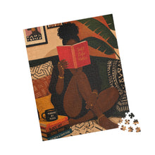 Load image into Gallery viewer, Minding My Peace - Afrocentric Black Art Puzzle, Giftforher, 100/250/500/1000 Piece Adult Puzzles