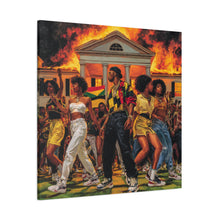 Load image into Gallery viewer, Black Liberation Wall Art Canvas– Decolonization Celebration Painting – Cultural Reclamation Artwork – Modern Black History Art – Freedom Revolution Decor Ready to hang