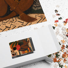 Load image into Gallery viewer, Minding My Peace - Afrocentric Black Art Puzzle, Giftforher, 100/250/500/1000 Piece Adult Puzzles