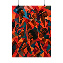 Load image into Gallery viewer, Afro-Caribbean Afrocentric Wall Art Black Friends African Home Decor — Matte Vertical Art Poster