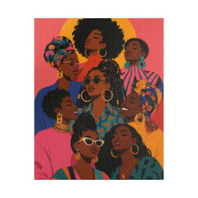 Load image into Gallery viewer, Sisterhood | Black Art Puzzle | 100/250/500/1000 Piece Adult Afro Puzzles