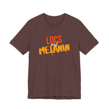 Load image into Gallery viewer, LOCS and MELANIN Unisex T‑Shirt — Heather Collection