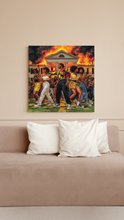 Load image into Gallery viewer, Black Liberation Wall Art Canvas– Decolonization Celebration Painting – Cultural Reclamation Artwork – Modern Black History Art – Freedom Revolution Decor Ready to hang