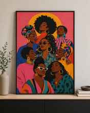 Load image into Gallery viewer, Sisterhood | Black Art Puzzle | 100/250/500/1000 Piece Adult Afro Puzzles