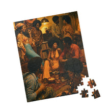 Load image into Gallery viewer, 70's Kickback | Nostalgic Black Art Puzzle | 100, 250, 500, 1000 Piece Adult Afro Puzzles