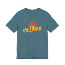 Load image into Gallery viewer, LOCS and MELANIN Unisex T‑Shirt — Heather Collection