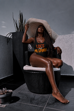 Load image into Gallery viewer, LOCS AND MELANIN SWIMWEAR WOMEN'S ONE-PIECE SWIMSUIT