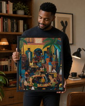 Load image into Gallery viewer, Afro-Caribbean Black Art Puzzle | African American Caricatures Fun Gift for Her/Him 250/500/1000 Piece Adult Puzzles