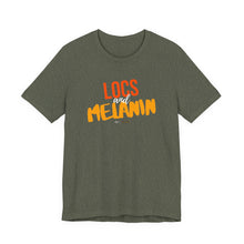 Load image into Gallery viewer, LOCS and MELANIN Unisex T‑Shirt — Heather Collection