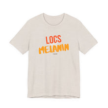 Load image into Gallery viewer, LOCS and MELANIN Unisex T‑Shirt — Heather Collection
