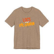 Load image into Gallery viewer, LOCS and MELANIN Unisex T‑Shirt — Heather Collection