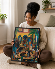 Load image into Gallery viewer, Afro-Caribbean Black Art Puzzle | African American Caricatures Fun Gift for Her/Him 250/500/1000 Piece Adult Puzzles