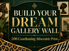 Load image into Gallery viewer, 250-Piece | Afrocentric Wall Art Collection | Celebrating Black Women | Gallery Wall Art Bundle | Digital Download