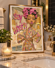 Load image into Gallery viewer, Say What?! Stank Face Bathroom Art Collection | 10-Piece Afrocentric Wall Art Bundle | Digital Download