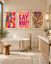 Load image into Gallery viewer, Say What?! Stank Face Bathroom Art Collection | 10-Piece Afrocentric Wall Art Bundle | Digital Download