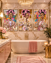 Load image into Gallery viewer, Say What?! Stank Face Bathroom Art Collection | 10-Piece Afrocentric Wall Art Bundle | Digital Download