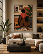 Load image into Gallery viewer, Minding My Peace - Afrocentric Black Art Puzzle, Giftforher, 100/250/500/1000 Piece Adult Puzzles