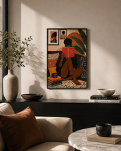 Load image into Gallery viewer, Minding My Peace - Afrocentric Black Art Puzzle, Giftforher, 100/250/500/1000 Piece Adult Puzzles