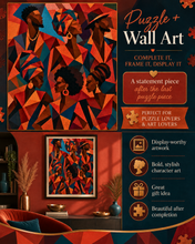 Load image into Gallery viewer, Minding My Peace - Afrocentric Black Art Puzzle, Giftforher, 100/250/500/1000 Piece Adult Puzzles