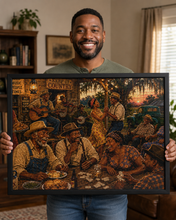 Load image into Gallery viewer, Juke Joint Black Art Puzzle Hilarious African American Caricatures Fun Gift for Her/Him 110/252/520/1000 Piece Adult Puzzles