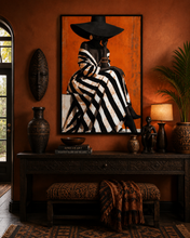 Load image into Gallery viewer, Afrocentric Black Woman Luxury Wall Art Premium Matte Paper Poster