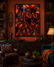 Load image into Gallery viewer, Afro-Caribbean Afrocentric Wall Art Black Friends African Home Decor — Matte Vertical Art Poster