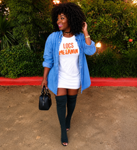 Load image into Gallery viewer, LOCS and MELANIN T‑Shirt Dress