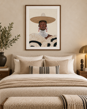 Load image into Gallery viewer, Afrocentric Neutral Black Woman Wall Art | Premium Matte Paper Poster