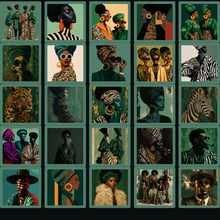 Load image into Gallery viewer, 250-Piece | Afrocentric Wall Art Collection | Celebrating Black Women | Gallery Wall Art Bundle | Digital Download
