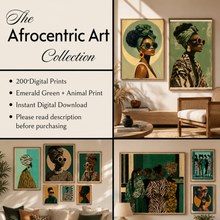 Load image into Gallery viewer, 250-Piece | Afrocentric Wall Art Collection | Celebrating Black Women | Gallery Wall Art Bundle | Digital Download