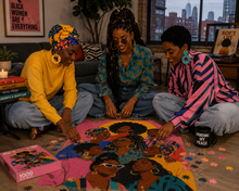 Load image into Gallery viewer, Sisterhood | Black Art Puzzle | 100/250/500/1000 Piece Adult Afro Puzzles