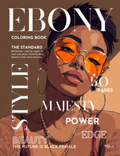 Load image into Gallery viewer, Ebony Divine Feminine Coloring Pages: Black Women Art, Mindfulness (Digital Download)