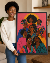 Load image into Gallery viewer, Sisterhood | Black Art Puzzle | 100/250/500/1000 Piece Adult Afro Puzzles