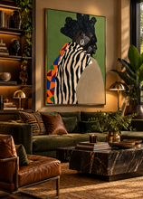 Load image into Gallery viewer, KWAME | Black Man Wall Art | Classic Semi-Glossy Paper Wooden Framed Poster