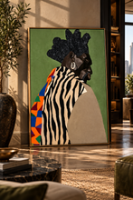 Load image into Gallery viewer, KWAME | Black Man Wall Art | Classic Semi-Glossy Paper Wooden Framed Poster