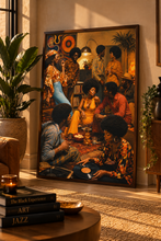 Load image into Gallery viewer, 70's Kickback | Nostalgic Black Art Puzzle | 100, 250, 500, 1000 Piece Adult Afro Puzzles