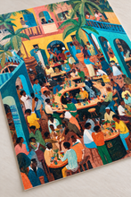 Load image into Gallery viewer, Afrocentric Caribbean Wall Art Poster | Black Diaspora Folk Art | Handmade Matte Print