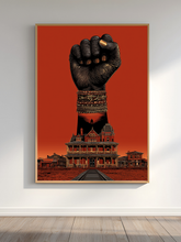 Load image into Gallery viewer, Black History Art Print | Freedom &amp; Resistance Wall Art | African American Heritage Raised Fist Justice Poster | Black Power
