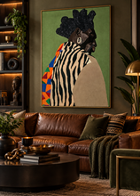 Load image into Gallery viewer, KWAME | Black Man Wall Art | Classic Semi-Glossy Paper Wooden Framed Poster