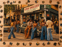 Load image into Gallery viewer, Lenox Avenue | Nostalgic Black Art Puzzle | 100, 250, 500, 1000 Piece Adult Afro Puzzles
