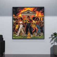 Load image into Gallery viewer, Black Liberation Wall Art Poster – Decolonization Celebration Painting – Cultural Reclamation Artwork – Modern Black History Art – Freedom Revolution Decor