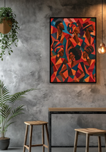 Load image into Gallery viewer, Afro-Caribbean Afrocentric Wall Art Black Friends African Home Decor — Matte Vertical Art Poster