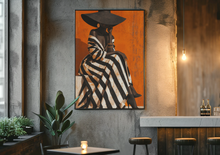 Load image into Gallery viewer, Afrocentric Black Woman Luxury Wall Art Premium Matte Paper Poster