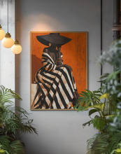 Load image into Gallery viewer, Afrocentric Black Woman Luxury Wall Art Premium Matte Paper Poster