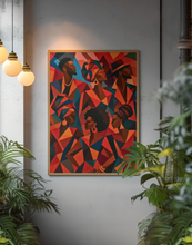 Load image into Gallery viewer, Afro-Caribbean Afrocentric Wall Art Black Friends African Home Decor — Matte Vertical Art Poster