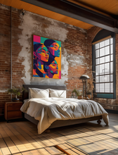 Load image into Gallery viewer, Colored Girls African American Black Woman Print, Geometric Art Matte Paper Poster