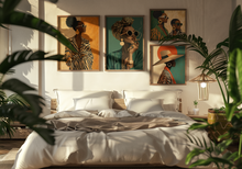 Load image into Gallery viewer, 250-Piece | Afrocentric Wall Art Collection | Celebrating Black Women | Gallery Wall Art Bundle | Digital Download