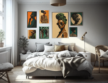Load image into Gallery viewer, 250-Piece | Afrocentric Wall Art Collection | Celebrating Black Women | Gallery Wall Art Bundle | Digital Download