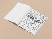 Load image into Gallery viewer, Ebony Divine Feminine Coloring Pages: Black Women Art, Mindfulness (Digital Download)